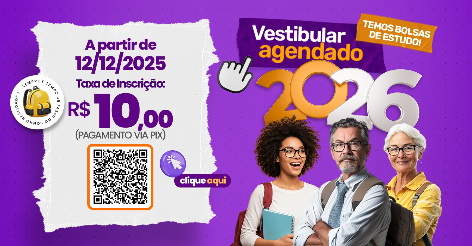 Vestibular Agendado 2026