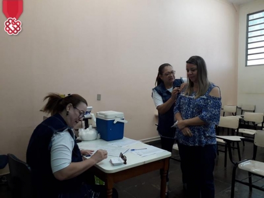 Servidores do IMESB participam da campanha de vacinação contra a gripe