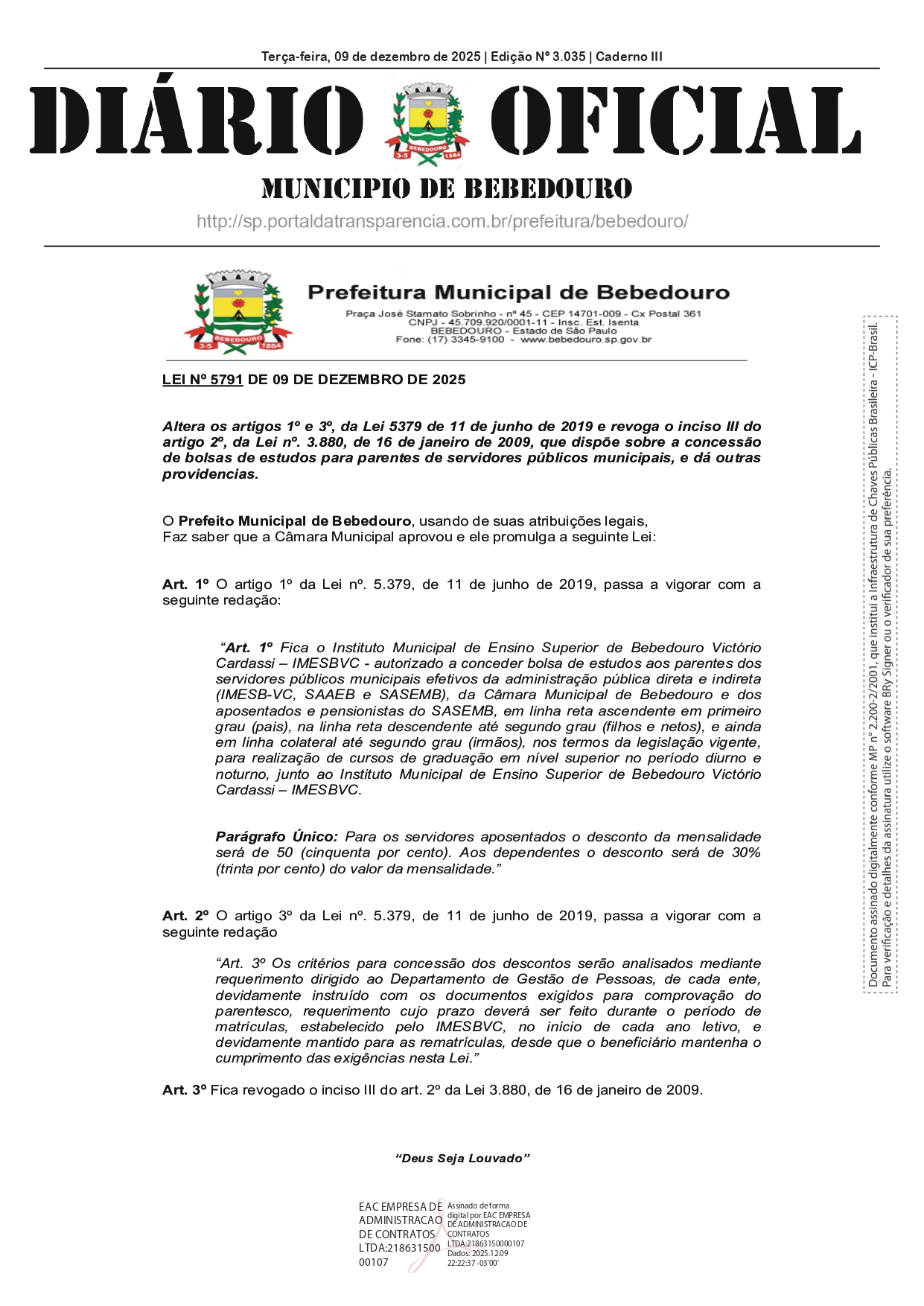 Faculdade Municipal de Bebedouro oferece benefícios e bolsas que ampliam o acesso à graduação