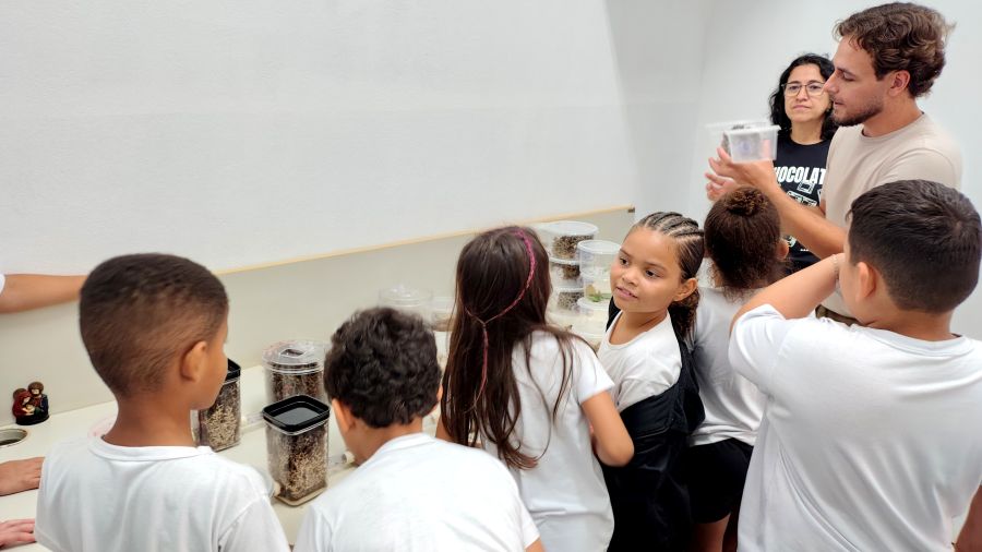 Alunos do SESI conhecem pesquisa sobre formigas cortadeiras