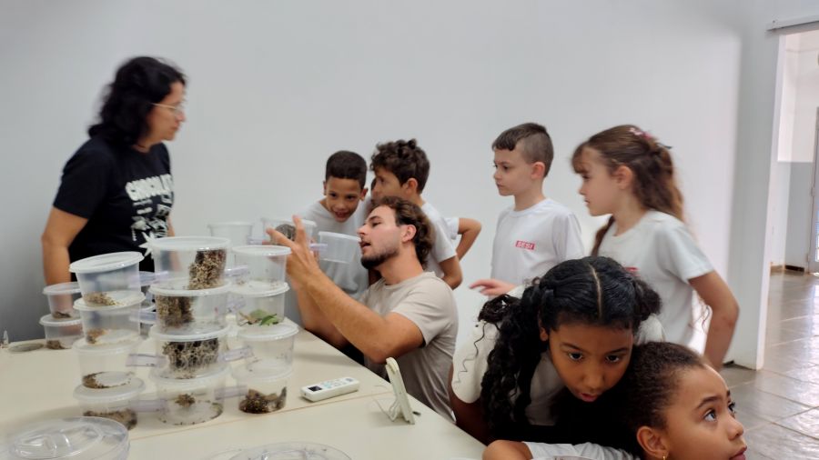 Alunos do SESI conhecem pesquisa sobre formigas cortadeiras