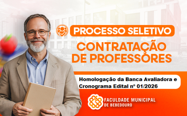 Homologação da Banca Avaliadora e do Cronograma – Edital nº 01/2026