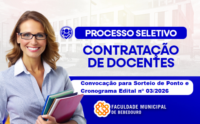 Convocação para Sorteio de Ponto e Cronograma – Edital nº 03/2026