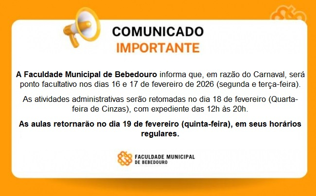 Comunicado – Carnaval 2026