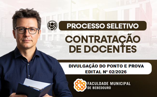 Divulgação do Ponto e da Prova Didática – Edital nº 02/2026