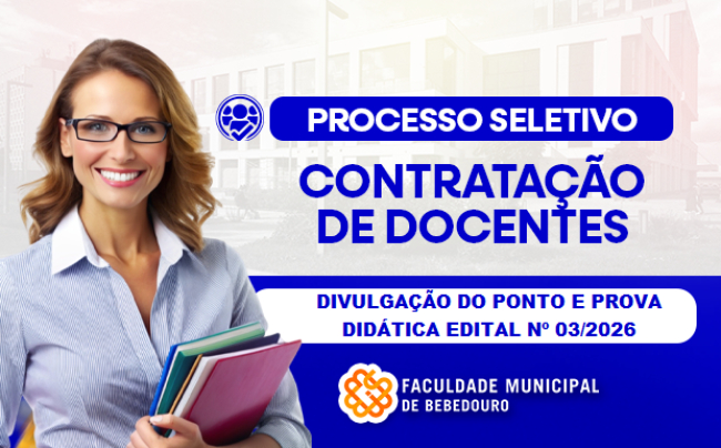 Divulgação do Ponto e da Prova Didática – Edital nº 03/2026