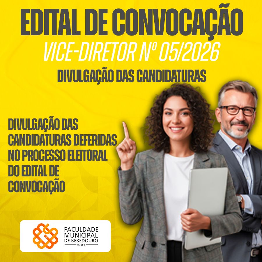 IMESB divulga candidatura deferida para processo eleitoral de Vice-Diretor