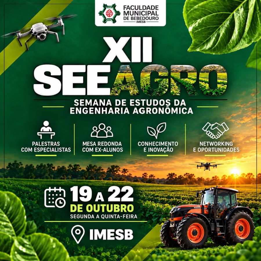 XII SEEAGRO: Conhecimento que transforma, inovação que cultiva o futuro!